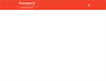 Tablet Screenshot of formacril.com.uy